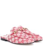 Gucci Princetown Gg Canvas Slippers
