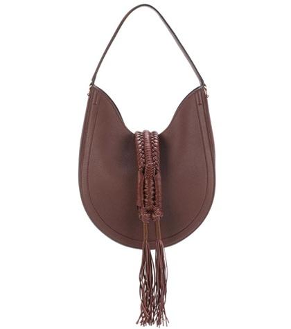 Brunello Cucinelli Ghianda Knot Hobo Leather Shoulder Bag