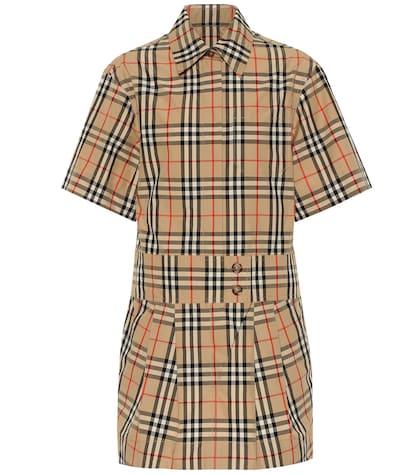 Burberry Jaynie Check Cotton Minidress
