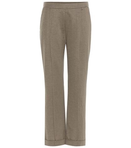 Miu Miu Playful Harmony Cotton-blend Trousers