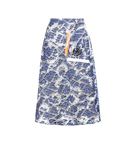 Christopher Kane Tape Embellished Lace Skirt