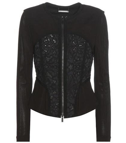 Diane Von Furstenberg Tayah Lace And Crêpe Jacket