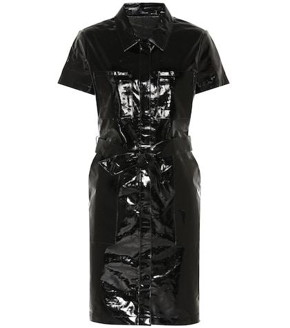 J Brand Patent Leather Shirt Dress