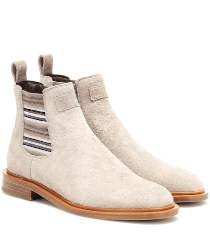 Brunello Cucinelli Suede Chelsea Boots
