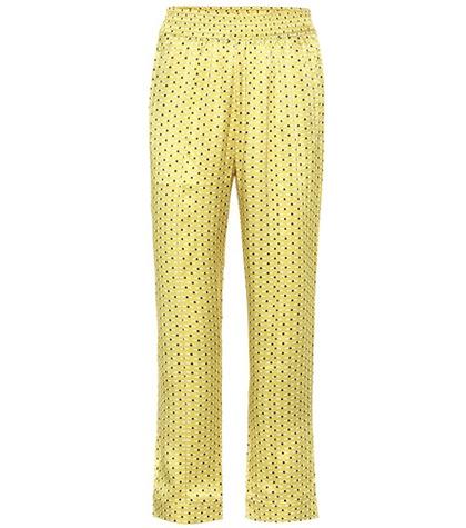 Alexachung Printed Silk Pajama Pants