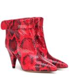 Isabel Marant Lisbo Leather Ankle Boots