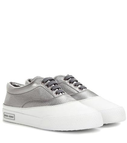 Miu Miu Leather Sneakers