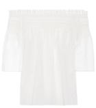 Saint Laurent Off-the-shoulder Cotton Top