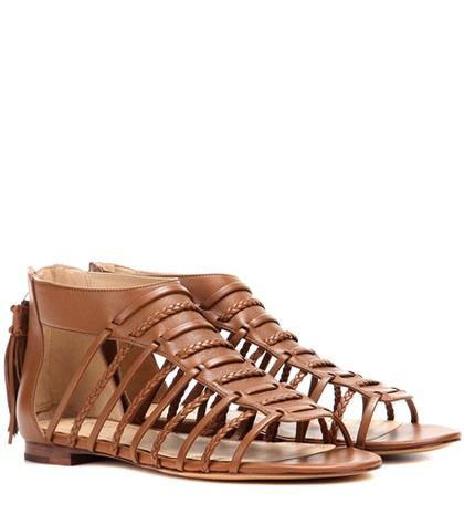 Tory Burch Jadine Leather Gladiator Sandals