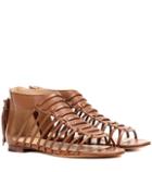 Tory Burch Jadine Leather Gladiator Sandals