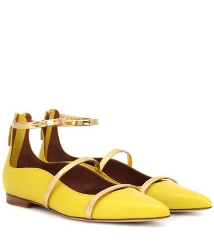 Malone Souliers Robyn Flat Leather Ballet Flats