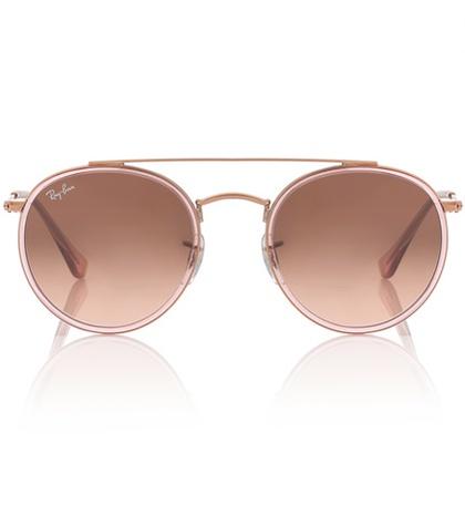 Miu Miu Round Double Bridge Sunglasses
