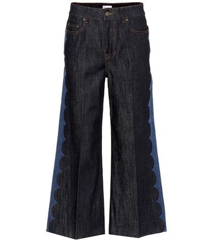 Redvalentino Wide-leg Cropped Jeans