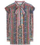 Philosophy Di Lorenzo Serafini Floral-printed Silk-georgette Blouse