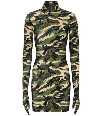 Vetements Camouflage Glove Dress