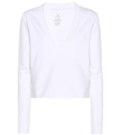 Heidi Klein Carbon Crop Cotton Sweatshirt