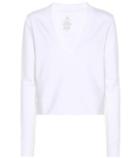 Heidi Klein Carbon Crop Cotton Sweatshirt