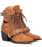 Chlo Rylee Suede Ankle Boots