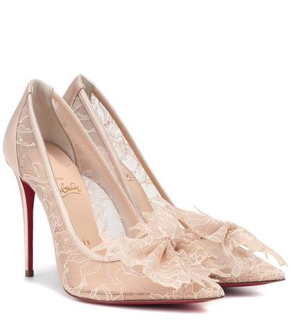 Christian Louboutin Delicatissima 100 Lace Pumps