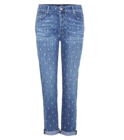 7 For All Mankind Josefina Printed Boyfriend Jeans