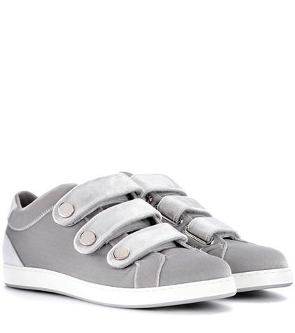 Jimmy Choo Ny Velvet Sneakers