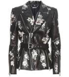 Alexander Mcqueen Embroidered Leather Jacket