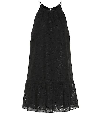 Saint Laurent Embroidered Wool-blend Minidress