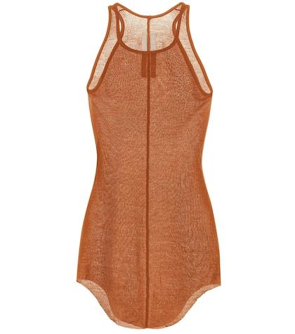 Rick Owens Silk-blend Tank Top
