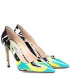 Acne Studios Printed Patent Leather Pumps