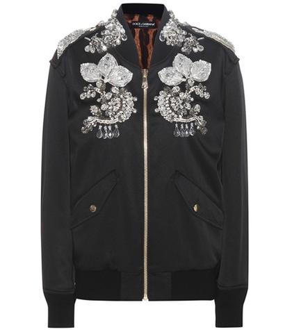 Equipment Crystal-embellished Bomber Jacket
