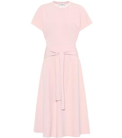 Shrimps Lace Panel Knit Midi Dress