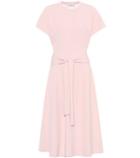 Shrimps Lace Panel Knit Midi Dress