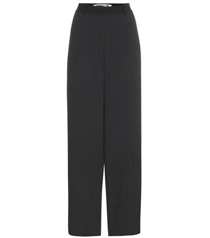 Mcq Alexander Mcqueen Plissé Crêpe Trousers