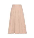 Valentino Embellished Wool And Silk Skirt