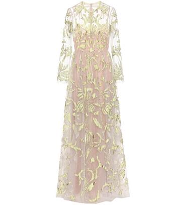 Prada Embellished Tulle Gown