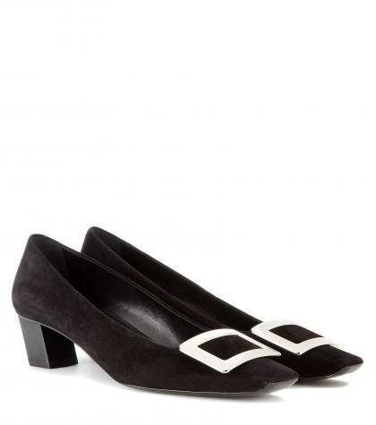 Roger Vivier Décolleté Belle Suede Pumps