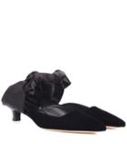 The Row Coco Velvet And Satin Mules