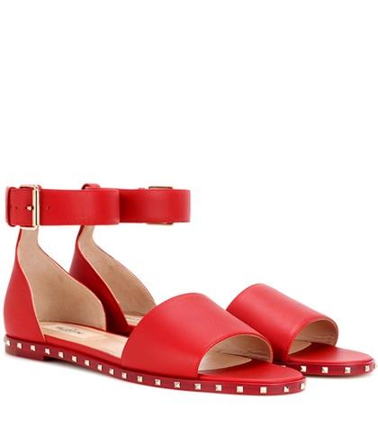 Valentino Valentino Garavani Soul Rockstud Leather Sandals