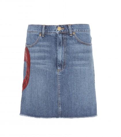 Marc Jacobs Embellished Denim Skirt
