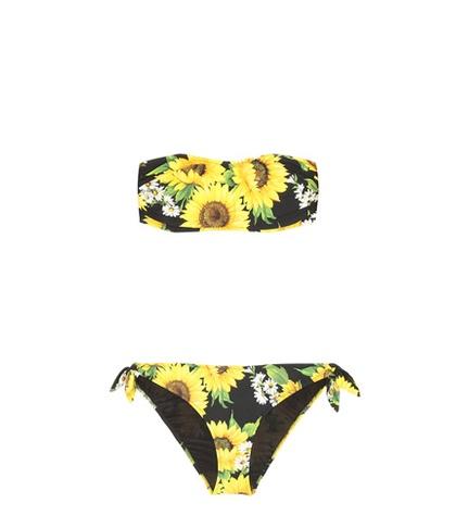 See By Chlo Printed Bandeau Bikini