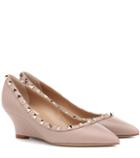 Missoni Valentino Garavani Rockstud Leather Wedges
