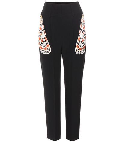 Givenchy Embellished Crepe Trousers