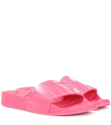 Jimmy Choo Rubber Slide Sandals
