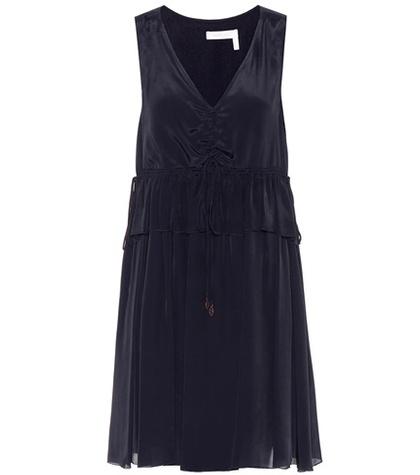See By Chlo Sleeveless Silk-blend Dress