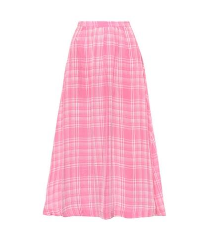 Rosie Assoulin Plaid Skirt