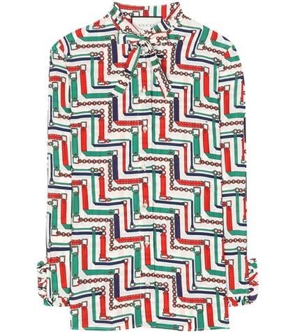 Gucci Printed Silk Top