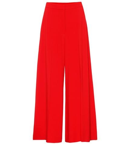 Stella Mccartney Crêpe Wide-leg Trousers