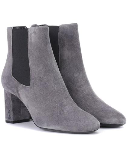 Saint Laurent Loulou Suede Ankle Boots