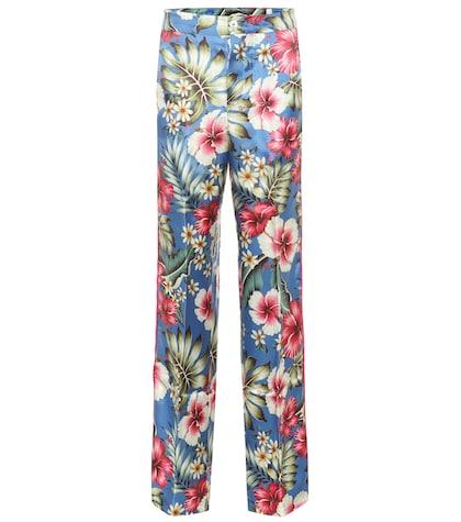 F.r.s For Restless Sleepers Carite Silk-blend Pajama Pants