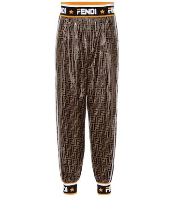 Fendi Fendi Mania Coated Pants